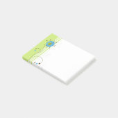 Moderne eenvoudige, blokgroene typografie post-it® notes (Schuin)