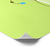 Moderne eenvoudige, blokgroene typografie poster (Hoek)