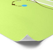 Moderne eenvoudige, blokgroene typografie poster (Hoek)