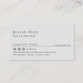 Moderne Eenvoudige Blush Roze QR Code Visitekaartje (Achterkant)