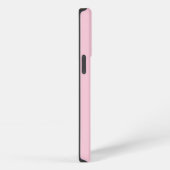 Moderne Eenvoudige Blush Roze Script Stijl Monogra iPhone Hoesje (Rechterkant)
