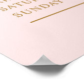 Moderne Eenvoudige Blush Roze Zakelijke Openingsti Poster (Hoek)