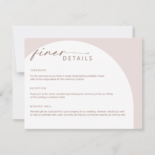 Moderne eenvoudige Bohemen Kaart met details behui (Voorkant)