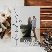 Moderne eenvoudige Boho foto Save The Date