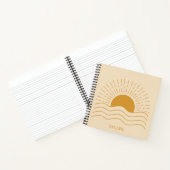 Moderne Eenvoudige Boho Zon Minimalist Notitieboek (Binnen)