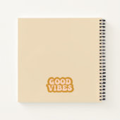 Moderne Eenvoudige Boho Zon Minimalist Notitieboek (Achterkant)