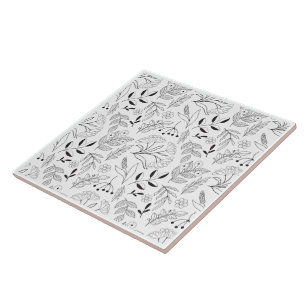 Moderne Eenvoudige Botanische Ontwerp Decoratie Tegeltje