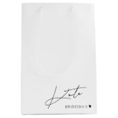 Moderne Eenvoudige Bruidsmeisje Voorstel Cadeautas (Voorkant)