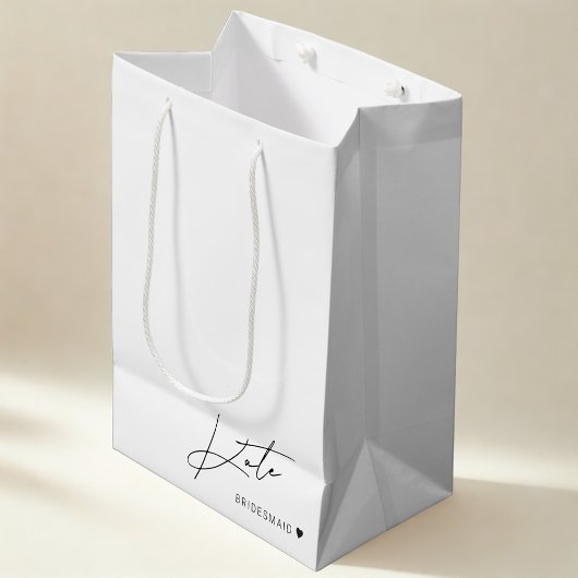 Moderne Eenvoudige Bruidsmeisje Voorstel Cadeautas