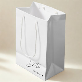 Moderne Eenvoudige Bruidsmeisje voorstel Gift Bag Medium Cadeauzakje