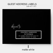 Moderne eenvoudige bruiloft 24 gast adresetiketten sticker