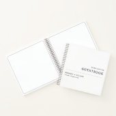 Moderne, eenvoudige bruiloft notitieboek (Binnen)