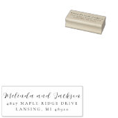 Moderne Eenvoudige Bruiloft Rubberstempel (Gestempeld)