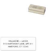 Moderne Eenvoudige Bruiloft Rubberstempel (Gestempeld)