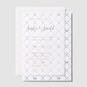 Moderne Eenvoudige Bruiloft Vellum Uitnodigingen (Offset (Uitnodiging))