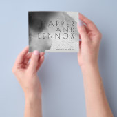 Moderne, eenvoudige budgetminimalistisch, bespaar flyer (Hand)