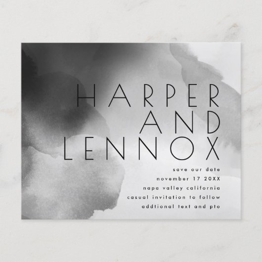 Moderne, eenvoudige budgetminimalistisch, bespaar flyer (Voorkant)