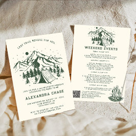 Moderne Eenvoudige Cam Bachelorette reisschema wee Kaart