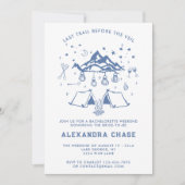 Moderne Eenvoudige Cam Bachelorette reisschema wee Kaart (Voorkant)