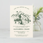 Moderne Eenvoudige Cam Bachelorette reisschema wee Kaart (Staand voorkant)