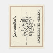 Moderne Eenvoudige Camping Bachelorette-feest Natu Fleece Deken (Voorkant)