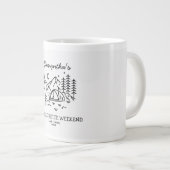 Moderne Eenvoudige Camping Bachelorette Feest Natu Grote Koffiekop (Voorkant rechts)