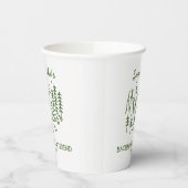 Moderne Eenvoudige Camping Bachelorette-feest Natu Papieren Bekers (Links)