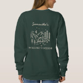 Moderne Eenvoudige Camping Bachelorette-feest Natu Trui (Achterkant)