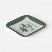 Moderne Eenvoudige Camping Weekend Bachelorette Fe Papieren Bordje (Gebogen)