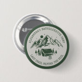 Moderne Eenvoudige Camping Weekend Bachelorette Fe Ronde Button 5,7 Cm (Voorkant /achterkant)