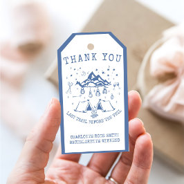 Moderne Eenvoudige Camping Weekend Bachelorette Pa Cadeaulabel