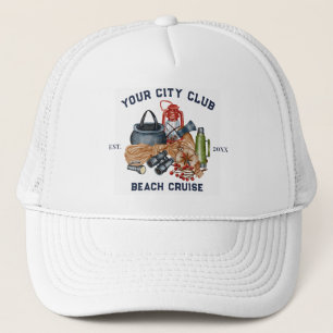 Moderne Eenvoudige Camping Weekend Meisjesuitje Trucker Pet