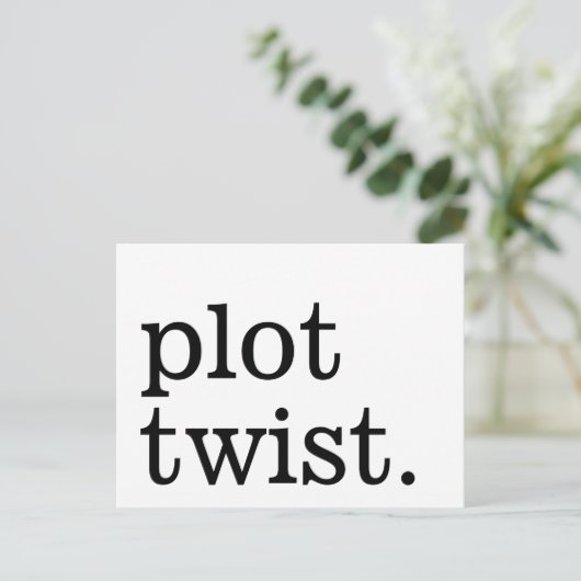 Moderne eenvoudige Casual bruiloft uitstel Briefkaart (Staand voorkant)