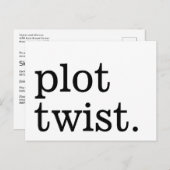 Moderne eenvoudige Casual bruiloft uitstel Briefkaart (Voorkant / Achterkant)