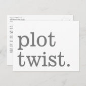 Moderne eenvoudige Casual bruiloft uitstel Briefkaart (Voorkant / Achterkant)