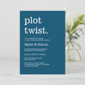 Moderne eenvoudige Casual bruiloft uitstel Kaart (Staand voorkant)