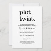 Moderne eenvoudige Casual bruiloft uitstel Kaart (Voorkant)