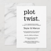 Moderne eenvoudige Casual bruiloft uitstel Kaart (Voorkant / Achterkant)