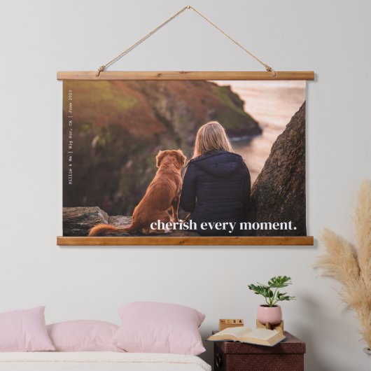 Moderne Eenvoudige Cherish Memory Aangepaste één f Hangend Wandkleed (Slaapkamer)