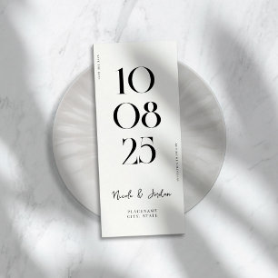 Moderne Eenvoudige Chic Bruiloft Save The Date