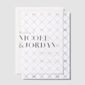 Moderne Eenvoudige Chic Vellum Huwelijksuitnodigin Vellum Uitnodigingen (Offset (Uitnodiging))