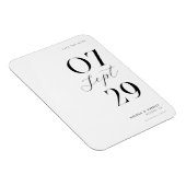 Moderne Eenvoudige Chic Wedding Save the Date Magneet (Rechterzijde)