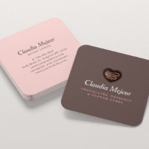 Moderne Eenvoudige Chocolade Bakker Bruin