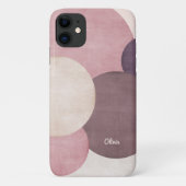 Moderne eenvoudige cirkels gepersonaliseerd Case-Mate iPhone case (Achterkant)