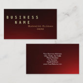 Moderne eenvoudige consultant Visitekaartje (Voorkant / Achterkant)