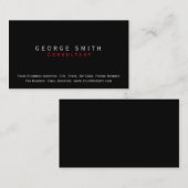 Moderne eenvoudige consultant Visitekaartje (Voorkant / Achterkant)