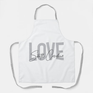 Moderne, eenvoudige, coole design Love South Carol Schort