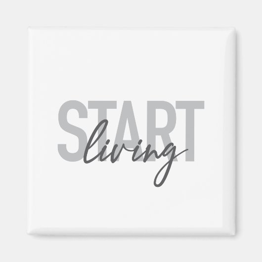 Moderne, eenvoudige, coole stadtypografie Begin le Magneet (Voorkant)