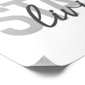 Moderne, eenvoudige, coole stadtypografie Begin le Poster (Hoek)