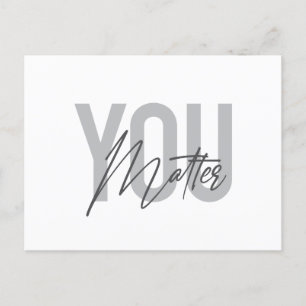 Moderne, eenvoudige, coole stadtypografie briefkaart